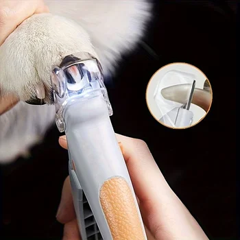 LED Pet Nail Clipper for Dogs & Cats – Professional Sharp Nail Trimmer with Safety Light for Easy Grooming 1