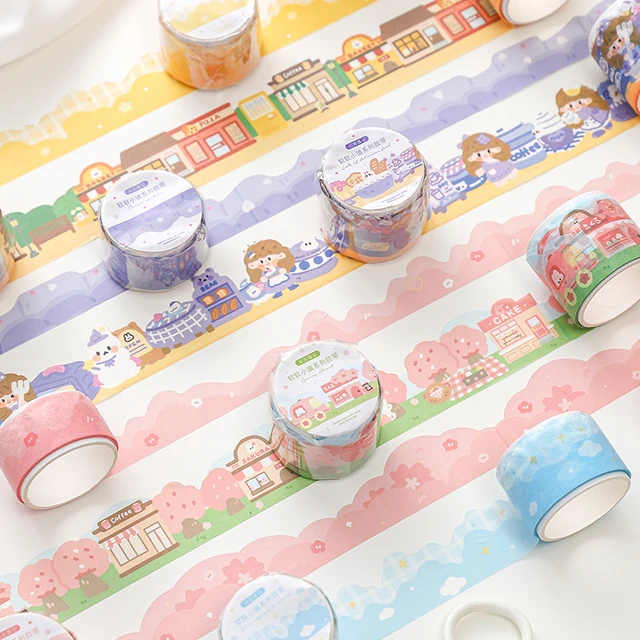  Washi Tape Set 4 Roll Masking Tape Cartoon Bear Gift Wrapping  Tapes Bunny Diary Decoration Tape Cute Girl Scrapbook Tape Sticky Tape for  DIY, Journal, Craft,Festival Decoraction : Arts, Crafts