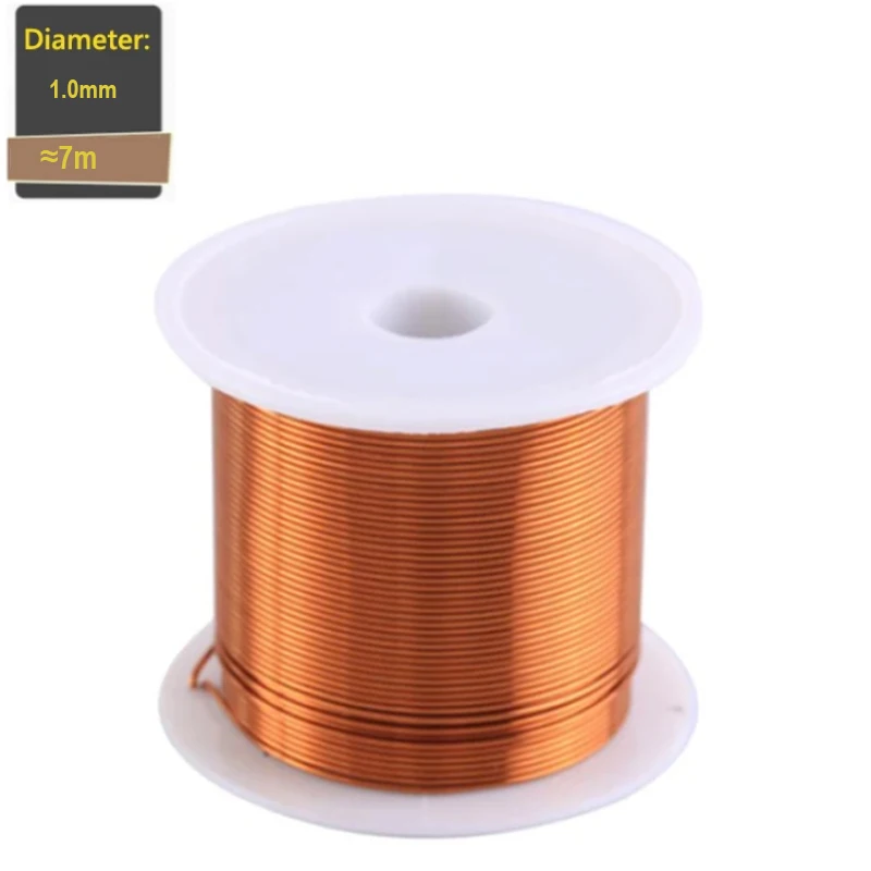1-3 rollos de alambre de cobre de 50g, Cable de 0,1 ~ 1,5mm, alambre magnético, alambre lacado de cobre, alambre de bobinado de cobre esmaltado
