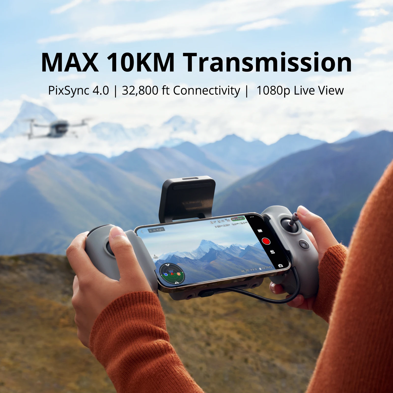 Drone Potensic ATOM 2 Profissional 8K Abaixo de 249g Mini Drone GPS Alcance Máx. 10KM Vídeo 4K Rastreamento AI de 3 Eixos Gravação Vertical 2.7K
