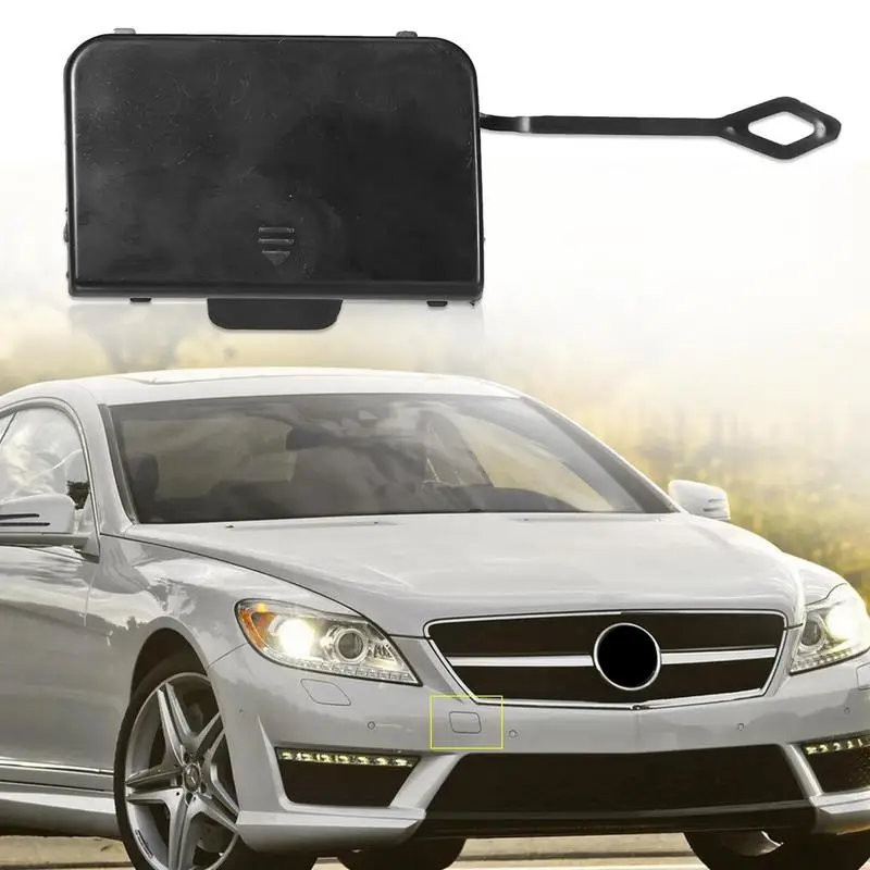 

Auto Front Bumper Tow Hook Cover 048850124 Eye Towing Black Caps Trailer Bumper Body Kit Car Accessories for Mercedes C-class