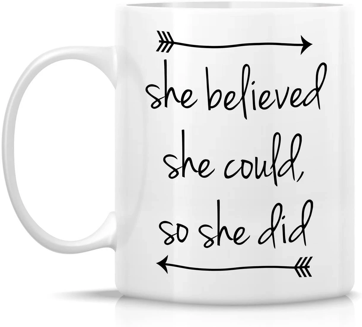 

She Believed She Could She Did Cups Funny Sarcasm Motivational Inspirational Mugen Coffee Mugs Drinkware Coffeeware Home Decor