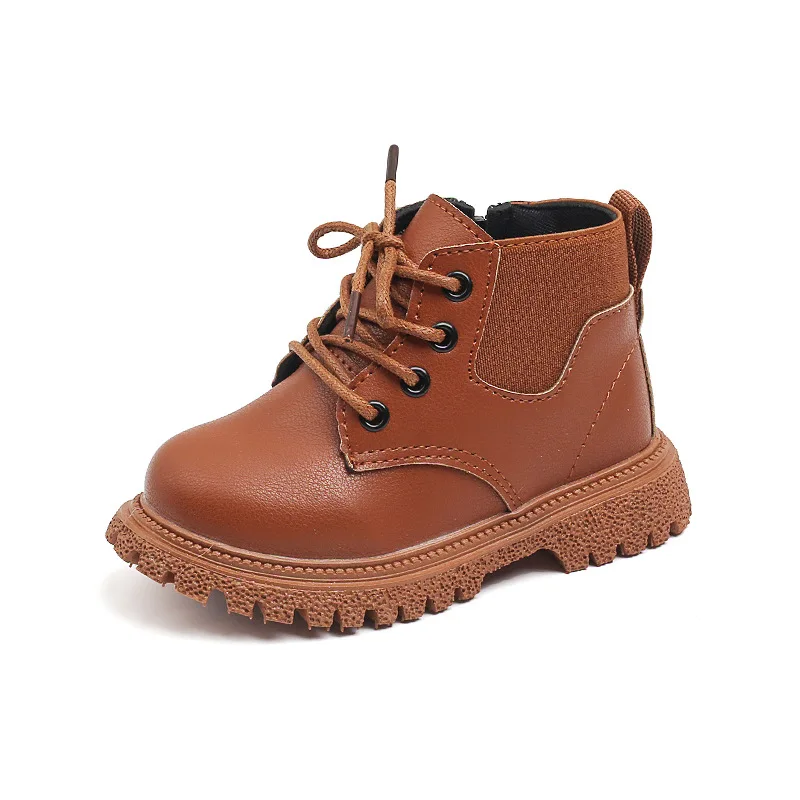 

Autumn Winter Baby Fashion Boots 1-6 Year Baby Boys Leather Boots Baby Girls Short Ankle Boots Infant Casual Shoes Sneakers