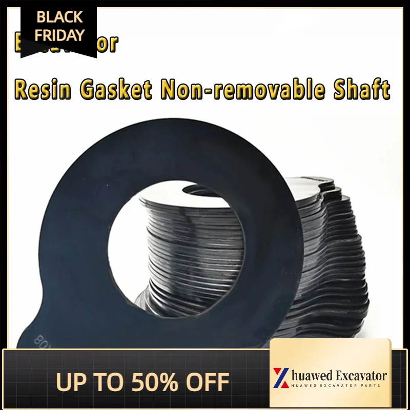 

Circular Wear-resistant Rubber Gasket Excavator Resin Gasket Non-removable Shaft Boom Pad Bucket Pin Ultra-thin Gasket Parts X