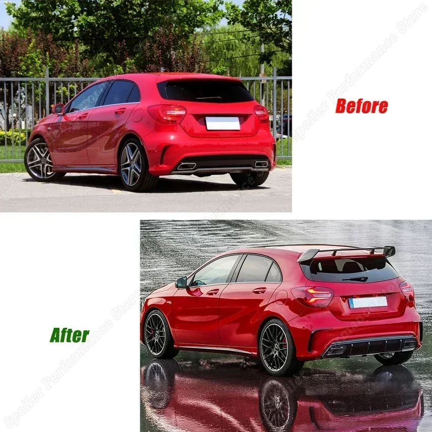Alettone Posteriore Per Mercedes GLA X156 - ABS Nero Lucido 2014-2019 | Stile Sportivo