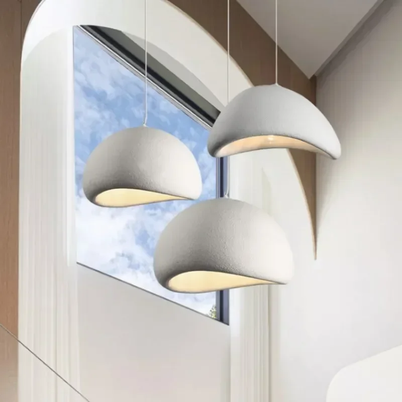

New Nordic Wabi sabi Style Led E27 Chandelier Lustre Dining Room Minimalism Lamp Home Decor Light Bar Loft Pendant Lamp Fixtures