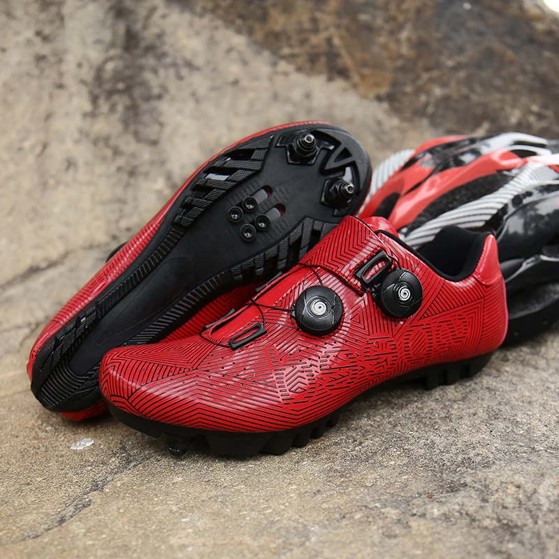 Cycling Shoes Double Buckles Ultralight MTB Luminous Road Bike Self-Locking Bicycle Cleat Professional Men cycling shoes