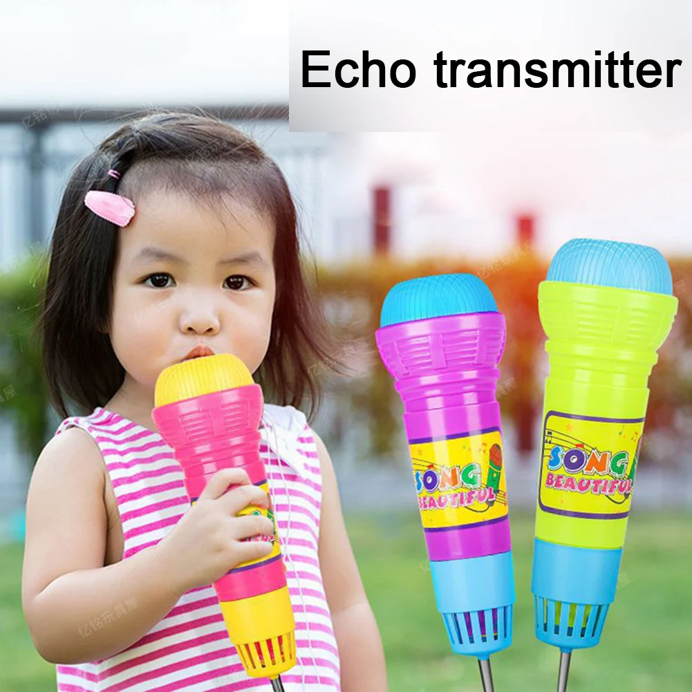 

New Echo Microphone Sound Echo Toys Wireless Mic Voice Changer Toy Kids Party Song Learning Music Toys Children's Birthday Gift