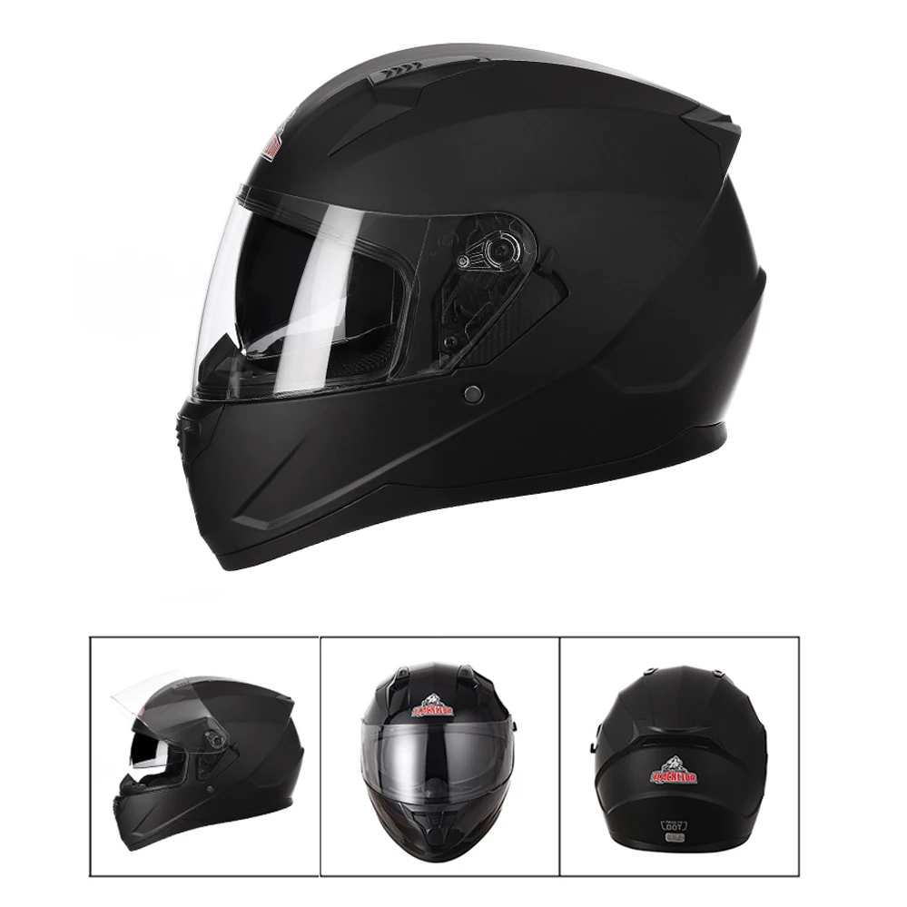ILM Full Face Motorcycle Street Bike Helmet with Enlarged Air