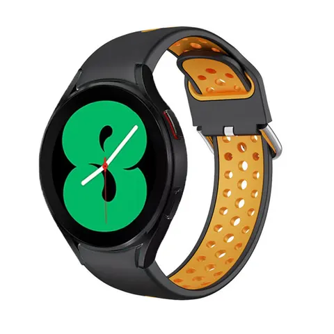 Gaps silicone Strap For Samsung Galaxy Watch 4 44mm 40mm Curved end correa Bracelet Galaxy Watch4 Classic 46mm 42mm Band