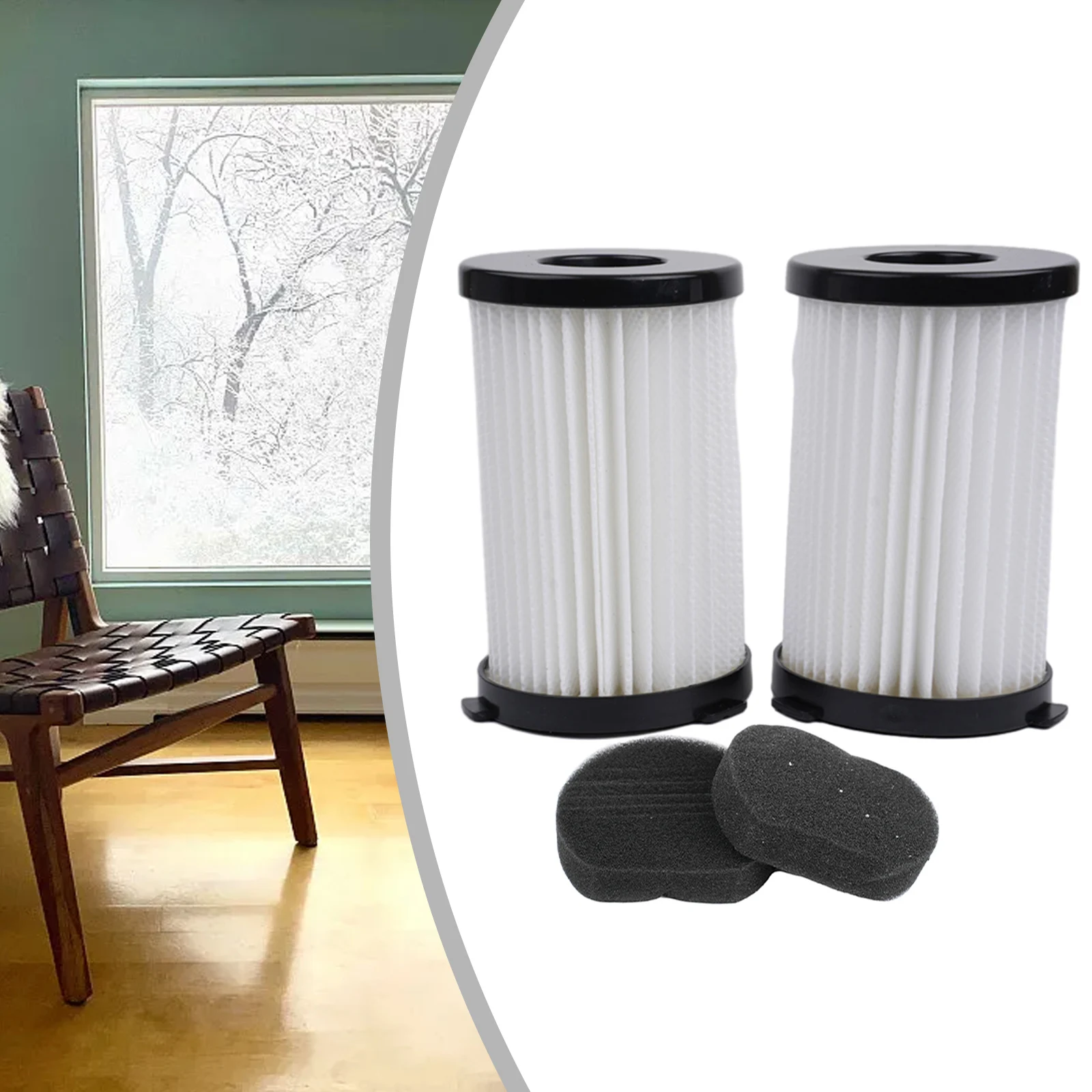 

2pcs Filters For Goodmans Replacement Filter 2in1 Compact Cylinder Vacuum Cleaner 356277 Sweeping Parts Household Sweeper Clean