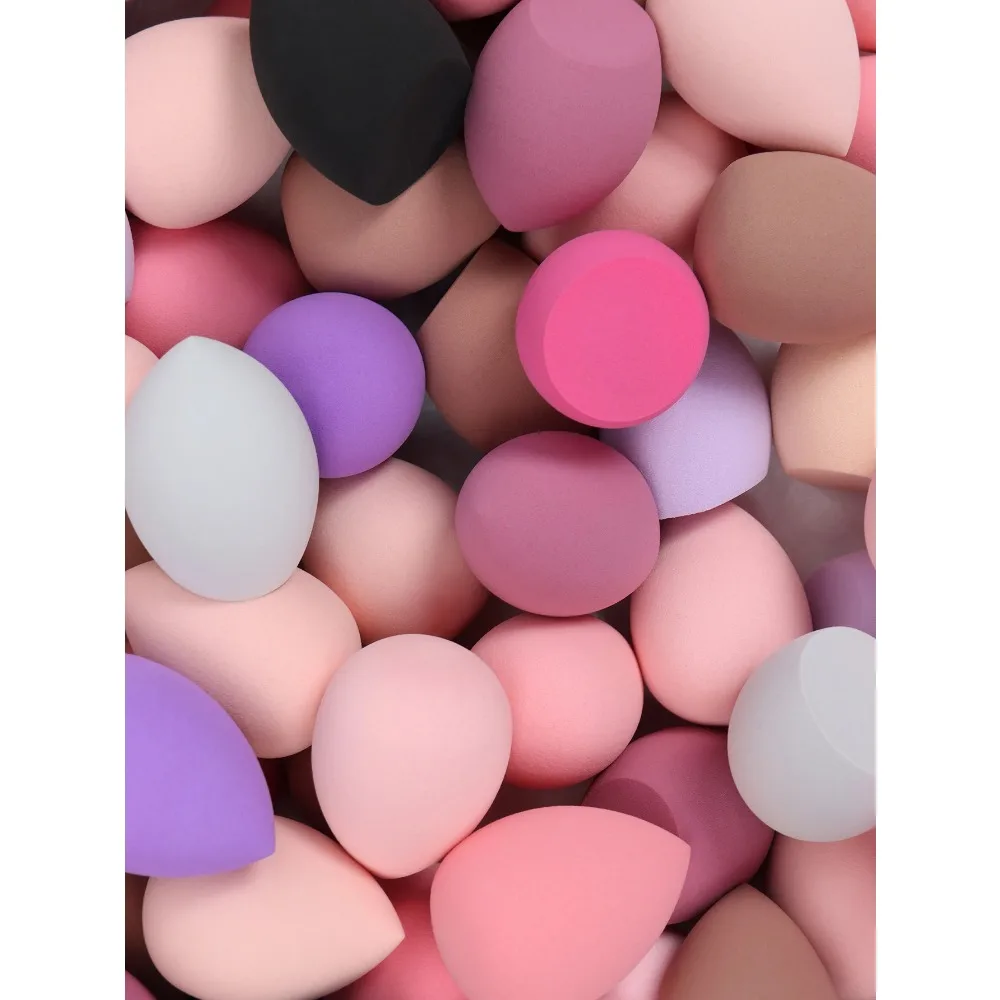 Versatile Beauty Sponge Set - Multi-Pack of Assorted Colors & Shapes for Effortless Makeup Application