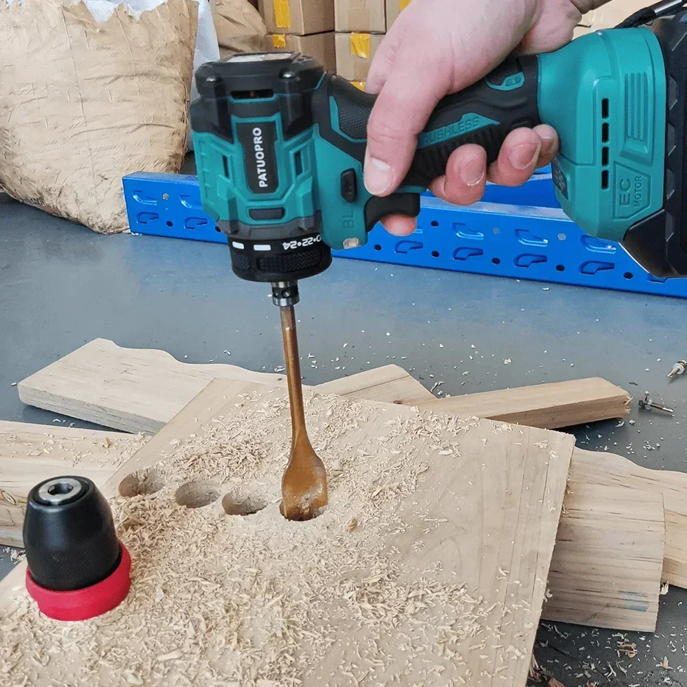 2 In 1 Cordless Electric Drill Screwdriver 24 Torque Setting Rechargeable Driver Home Handheld Power Tool For Makita 18V Battery 6