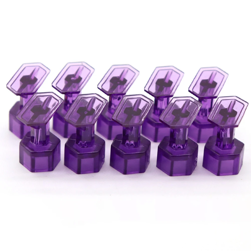 10 Pcs Purple Puller Tabs Paintless Dent Repair Tabs Glue Pulling Tabs Kit For Small Dent, Hail Damaged Dent Work With Puller