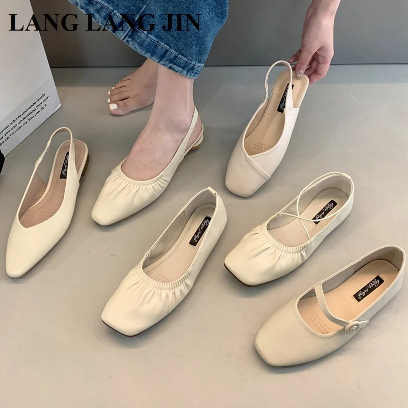 

Shoes Women 2023 Slip On Shallow Soft Square Toe Casual Loafer Female Sneaker Flats New Brand Dress Offee Mary Janes Shoes Mujer