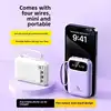20000mAh 4 in1 Built-in Cable Power Bank, 22.5W Fast Charging Portable Charger, Ultra Slim External Battery for iPhone Samsung 6