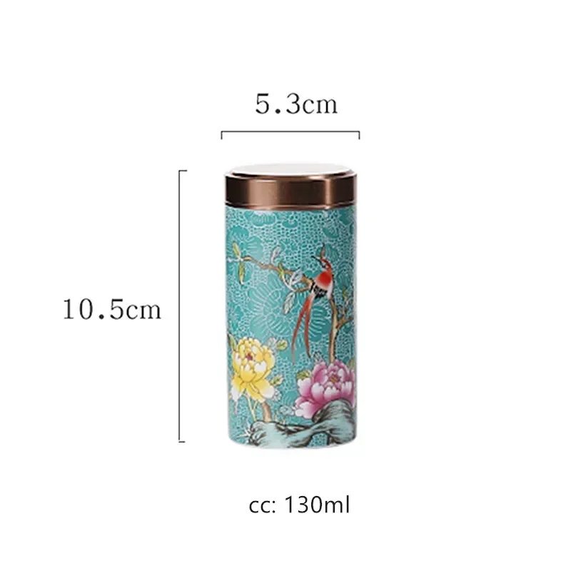 Ceramic Storage Jar Mini Pottery Jar Airtight Pots Ointment Storage Box Ceramic Tea Organizer Storage Tanks Coffee Kitchen Container