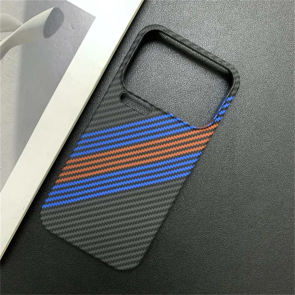 Vibrant Carbon Fiber Ultra Slim Phone Case - Protective Back Cover