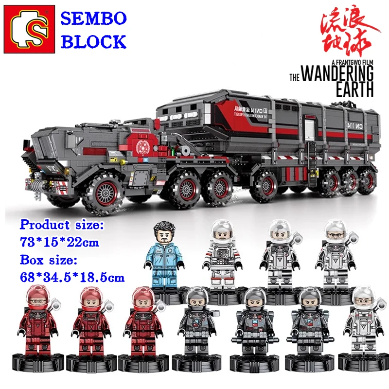 

SEMBO BLOCK Wandering Earth Series CN171-11 Box Carrier Model Highly Difficult Assembled Children's Toy Christmas Birthday Gift