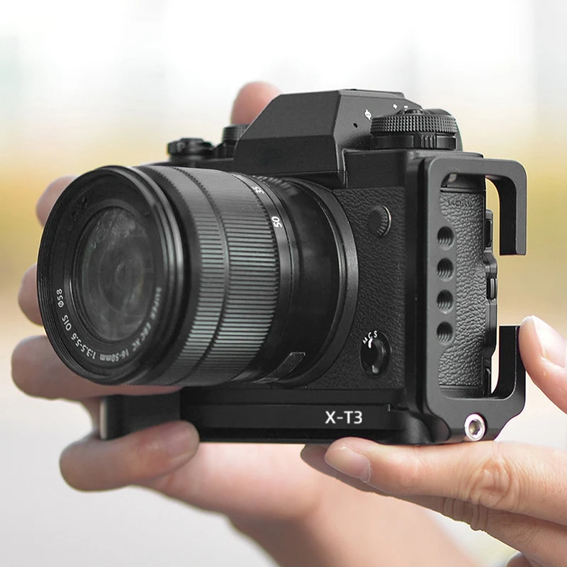 Alu Vertical Quick Release L-Plate Bracket Hand Grip For FUJIFILM