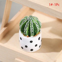 Miniature Dollhouse Potted Succulent Decor - Home Garden Accessory (1 - 1Pc)