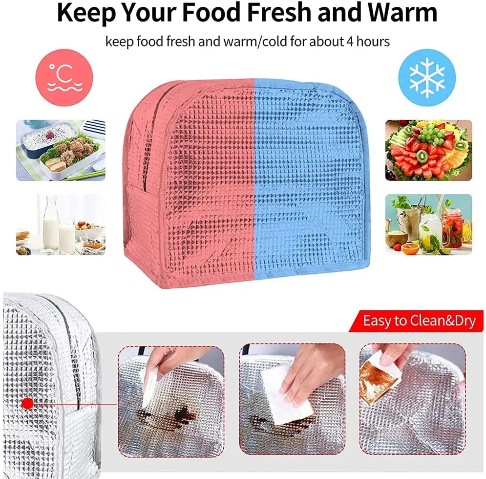 Canvas Lunch Box Bag Cooler Picnic School Food Insulated Dinner Camping Travel Handbag Lunch Bag Bento Bag Cooler Bag