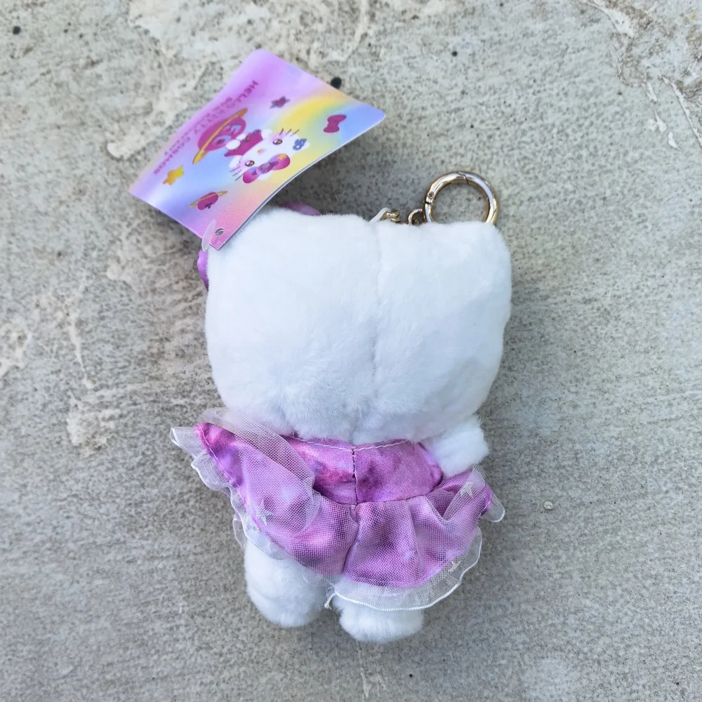 Sanrio Hellokitty 50th Anniversary Plush Toy Backpack Pendant Keychain Boys Girls Toy Schoolbag Decoration Birthday Present 2