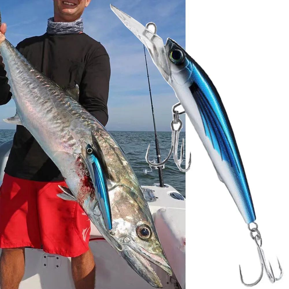 Tief tauchen Elritze Angeln Troll ing Köder 18cm 41g/24cm 100g Wobbler künstliche Hart köder Mahi Wahoo Salzwasser Angel gerät