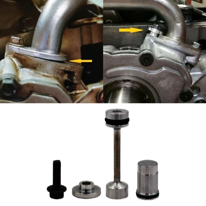 

Billet Aluminum Oil Diverter Barbell & Plug Set Upgrade Your Engine for Vehicle Drop Shipping