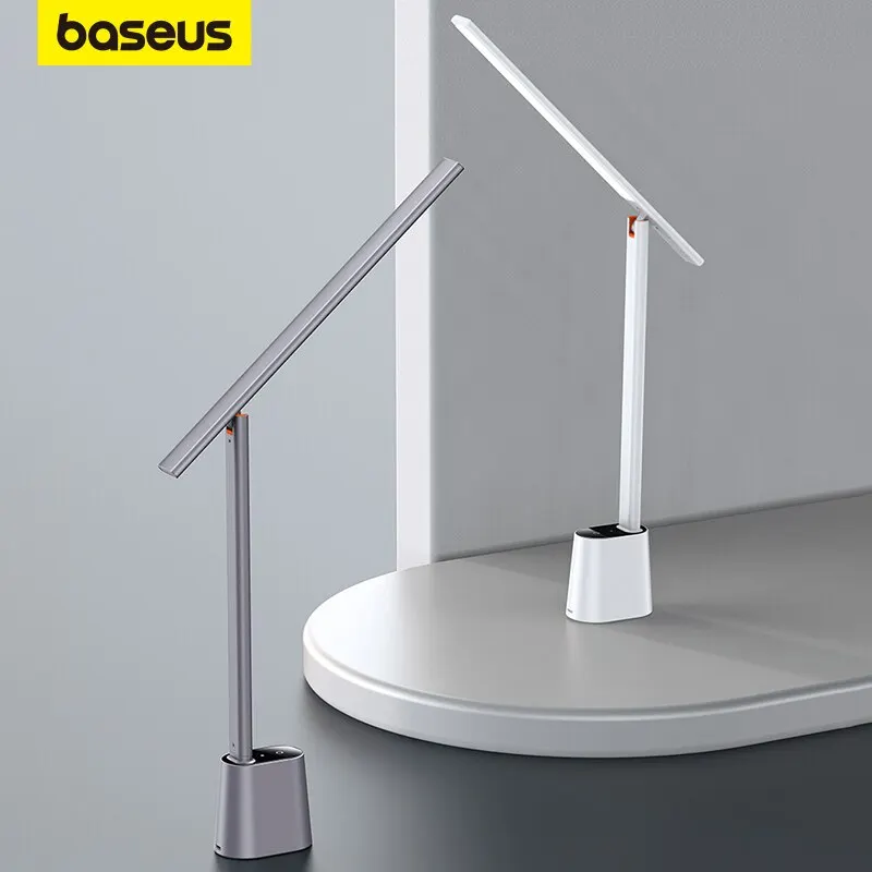 Baseus LED Desk Lamp Foldable Table Lamp Study Dimmable Office Light Bedside Lamp For Read Smart Control Brightness Eye Protect