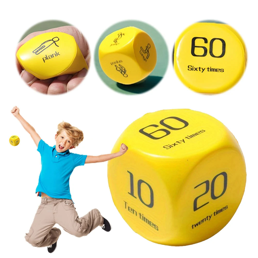 2Pcs Fitness Dice Fun Exercise Dice Plank/Push-up/Sit-up/Jump/Lunge/ Workout Group Fitness Game For Exercise Classes gym accessories