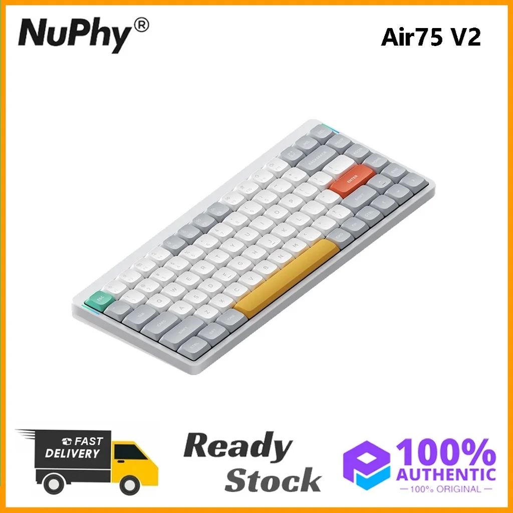 Nuphy air75 v2 drahtlose mechanische Tastatur Bluetooth/2,4g/USB-C 