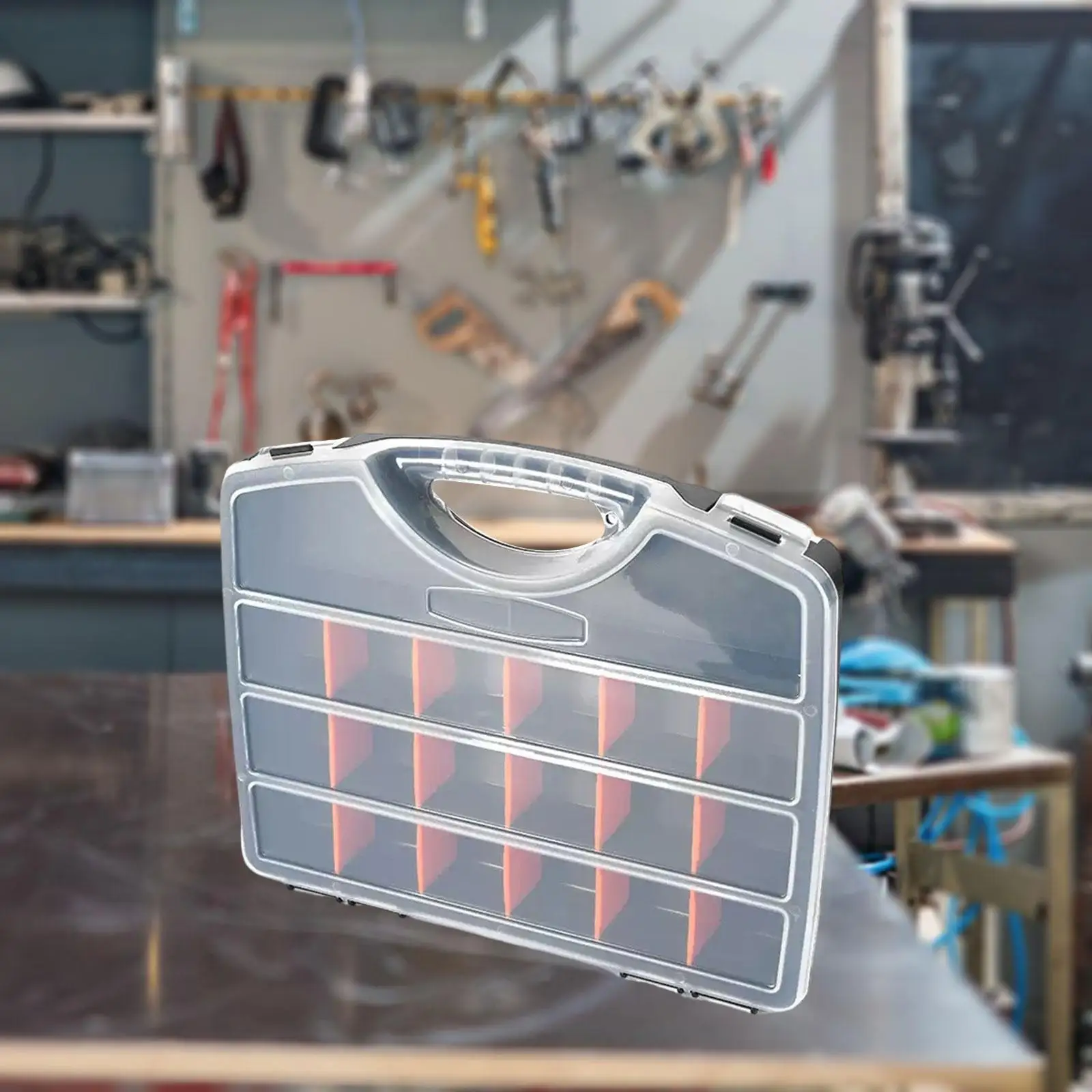 Tools Organizer Box Versatile Fishing Tackle Box with Removable Dividers Tool Case for Screw Nuts Nails Bolts Small Parts
