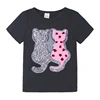 Kid Fashion Paillette T-Shirt Children Girls Change Color Sequins Cartoon Toddler Short Sleeve Flash Summer Clothes for 1-8Y 3