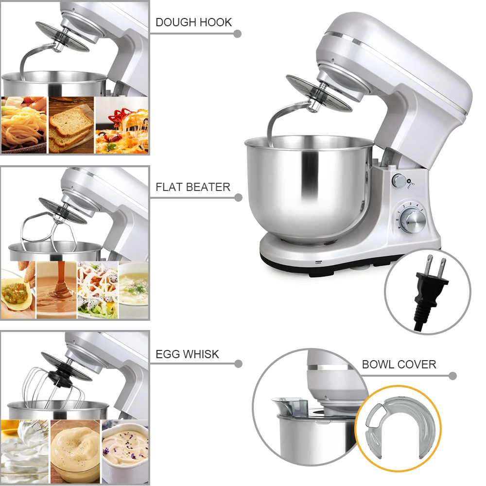 Chef Machine Household Desktop Multifunctional Mixer 5QT Small Foods Mixer