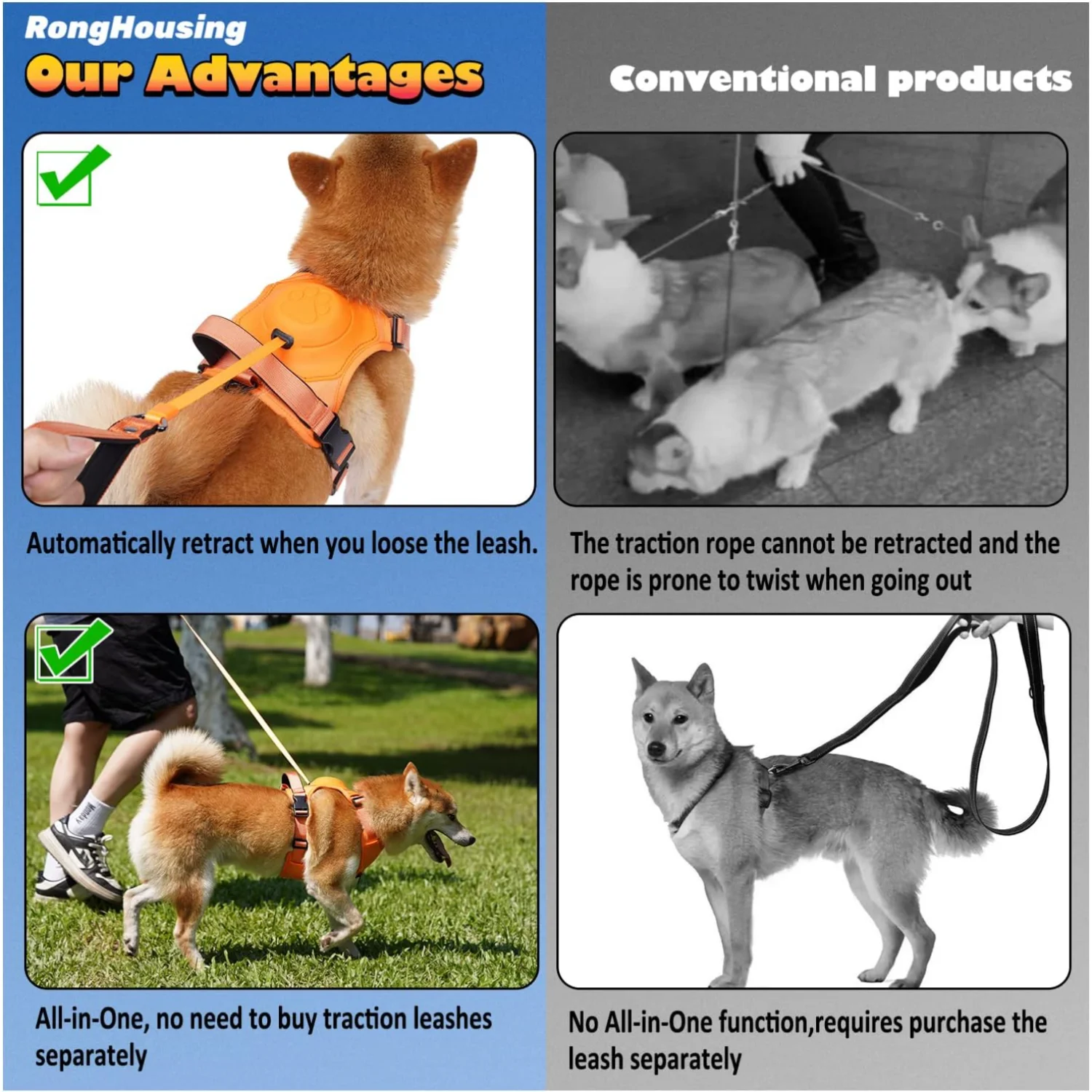 Dog Harness & Leash Set