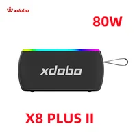 80W portable wireless Bluetooth speaker XDOBO PLUS II IPX6 waterproof outdoor cycling subwoofer with RGB light wireless speaker 2