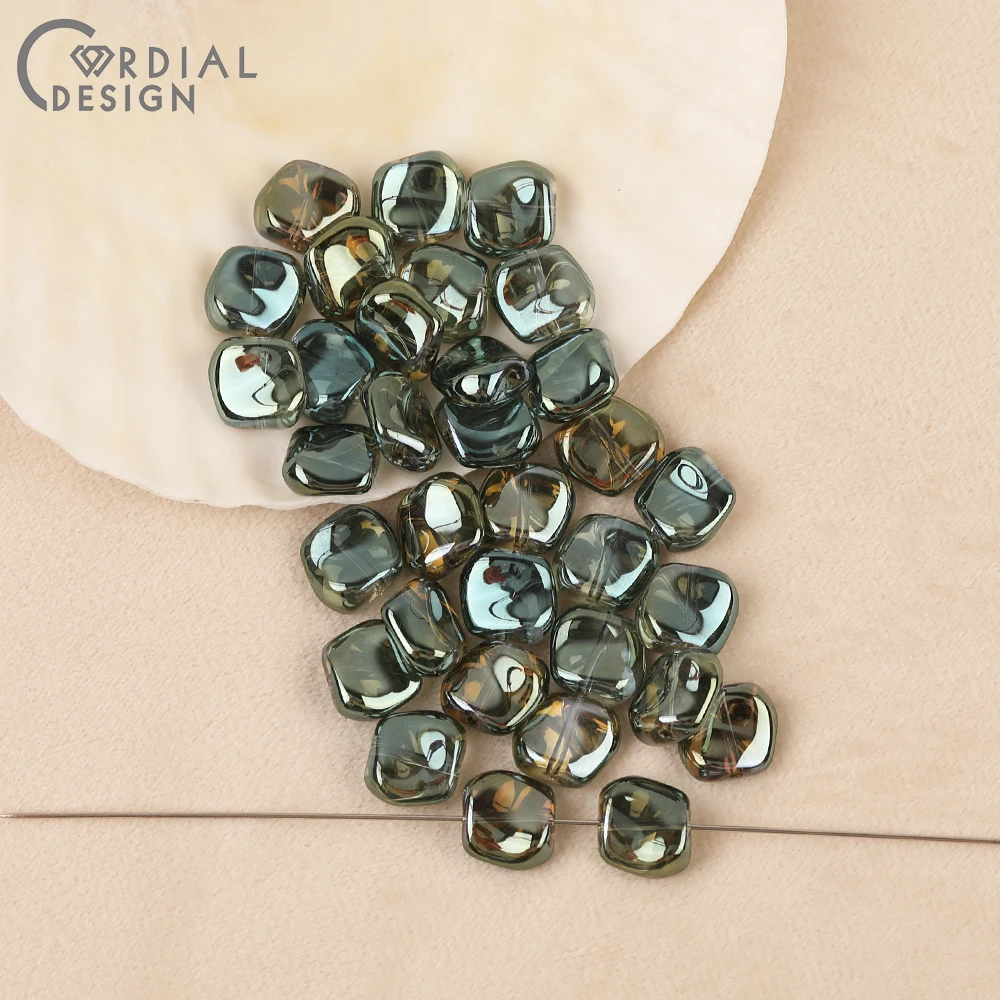 Cordial Design 11*11MM 300pcs DIY Glass Bead/Geometry Shape/Hand Made/Aurora Effect/Beads Making/Jewelry Findings & Components 21 Cordial Design 11*11MM 300pcs DIY Glass Bead/Geometry Shape/Hand Made/Aurora Effect/Beads Making/Jewelry Findings & Components - cordial
