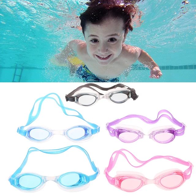 PC Swimming Goggles Kids Children Swimming Pool Diving Swim Water Sports Glasses Waterproof Anti Fog With Earplug With PVC Bag 2