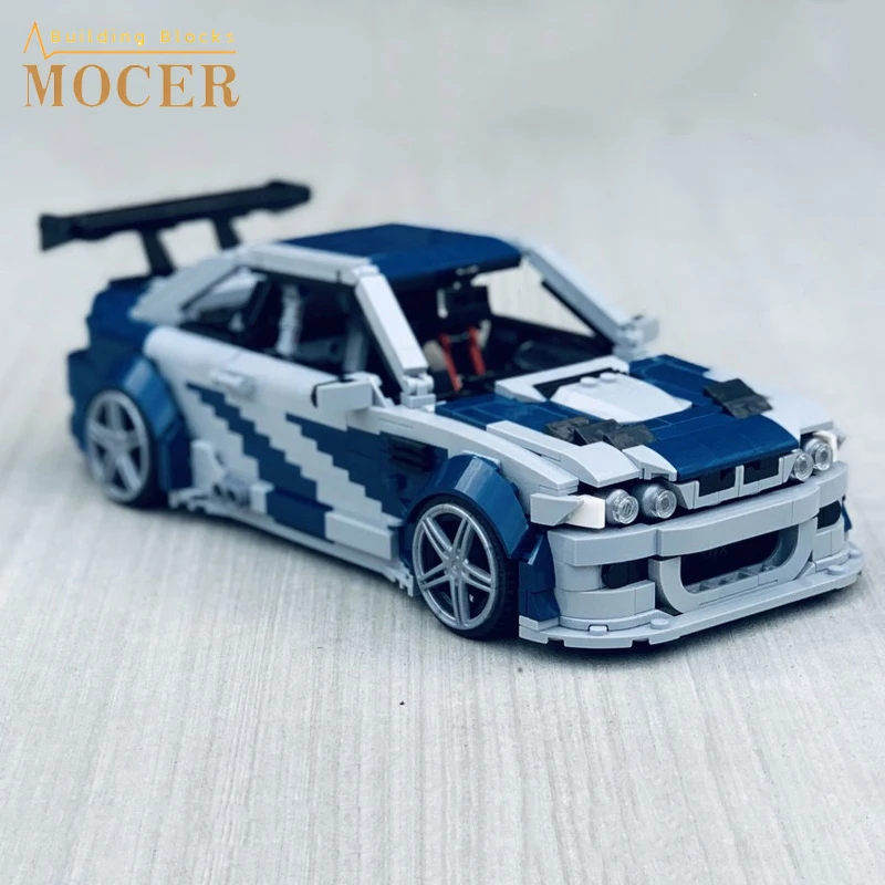 

MOCER Creative Expert MOC-59003 E46 M3 GTR Need for Speed MOST WANTED Edition Technical Car Speed Champions Building Blocks Toys