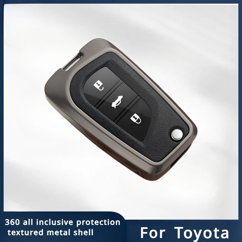 

For Toyota Auris Corolla Avensis Verso Yaris Aygo Scion TC IM Camry RAV4 Forturner Hilux Zinc alloy car Key Case Cover Shell Fob