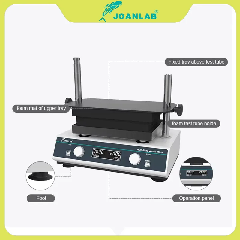 JOANLAB VM-800pro Multi Tube Vortex Mixer