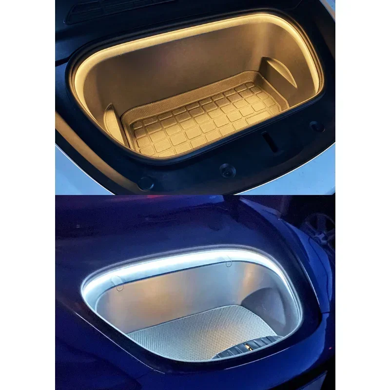 Upgrade 12V Front Trunk Brighten LED Strip Waterproof Flexible DIY Flexible Front Rear Trunk Silicone Light For Tesla Model 3 Y