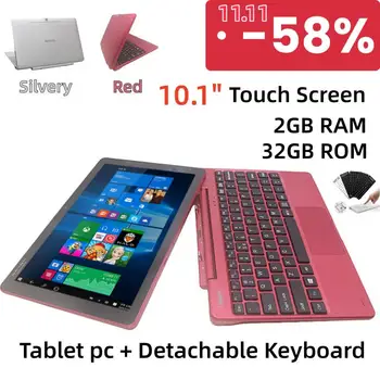 Remax Tablet Windows 10 da 10.1" 64 bit con tastiera Intel Z8350 Quad Core 1280x800IPS 2 GB di RAM 32 GB di ROM 1 * porta USB 3.0 HD-MI