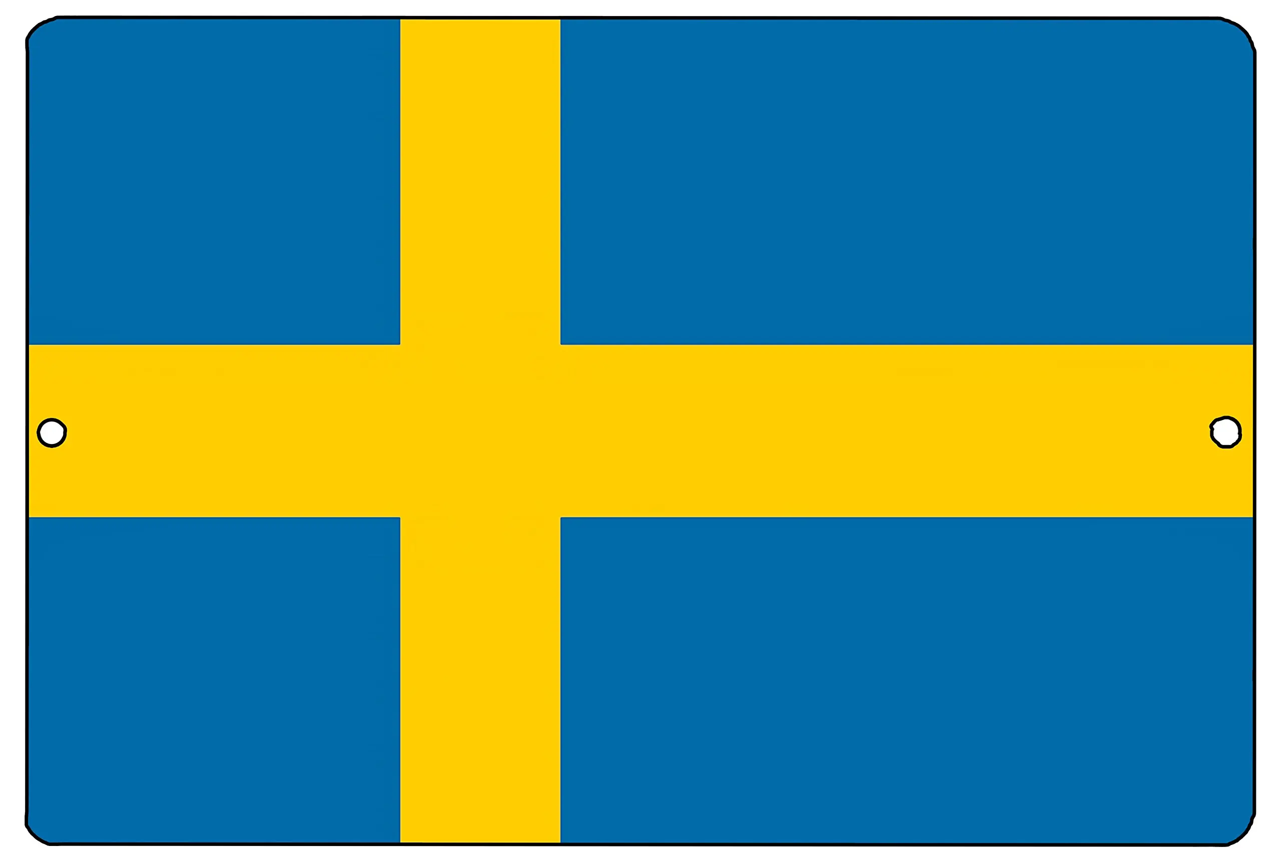 

Rogue River Tactical Swedish Flag Metal Tin Sign Wall Decor Man Cave Bar Sweden