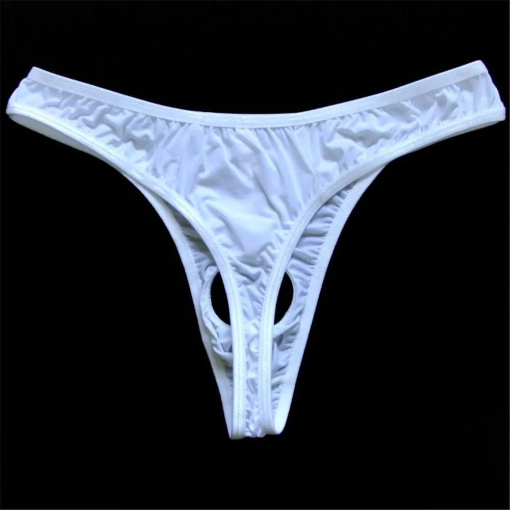 Sexy Underwear Men Hole Open Pouch Homme Male Thong Underpants Men Calzoncillo Hombre Breathable Panties