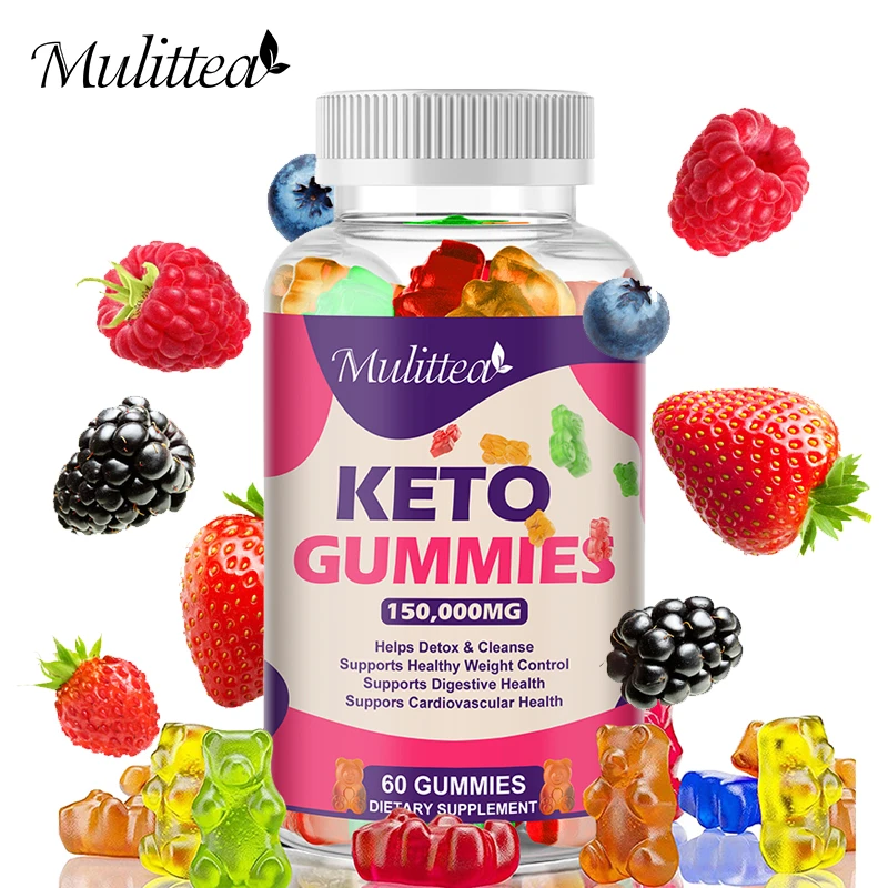 Mulittea Keto Gummies Ketone Flat Belly Fat Burner Apple Vinegar Cider
