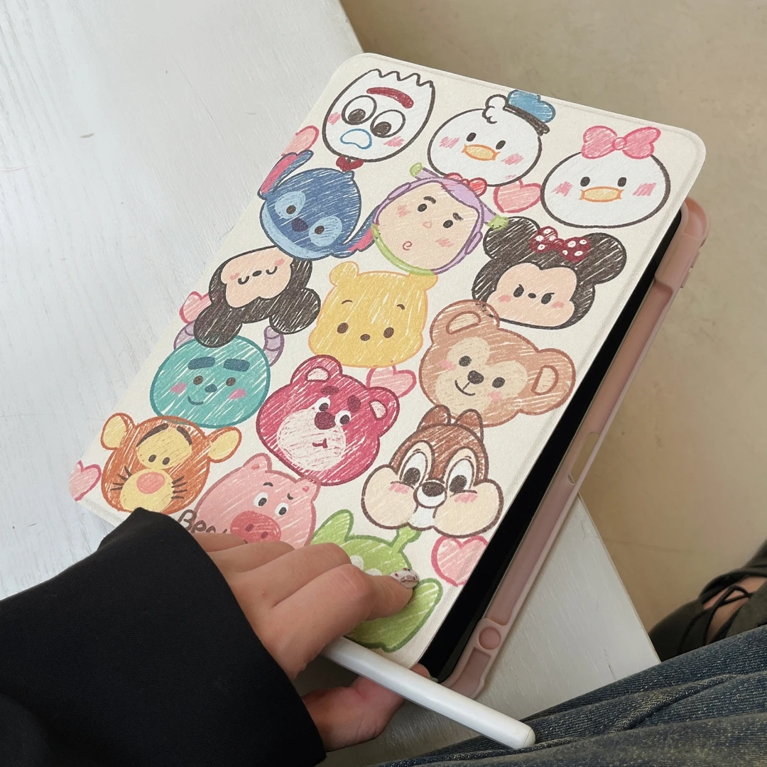 Colorful Cartoon Character Tablet Case For iPad