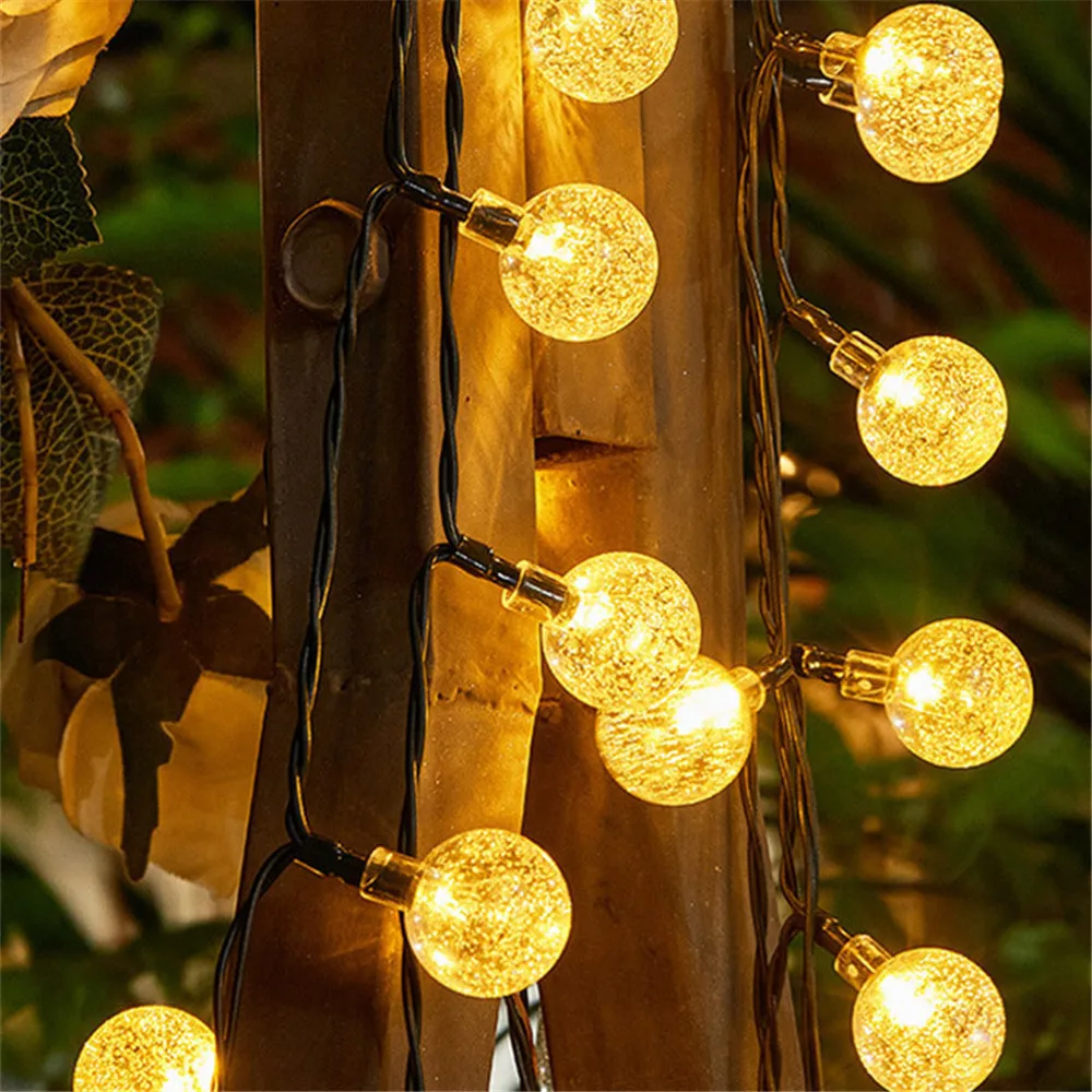 Description Picture 3 of itemSolar String Lights Outdoor LED Solar Bubble Ball Light 8 Modes Lamp For Garden Party Decor Holiday Lighting