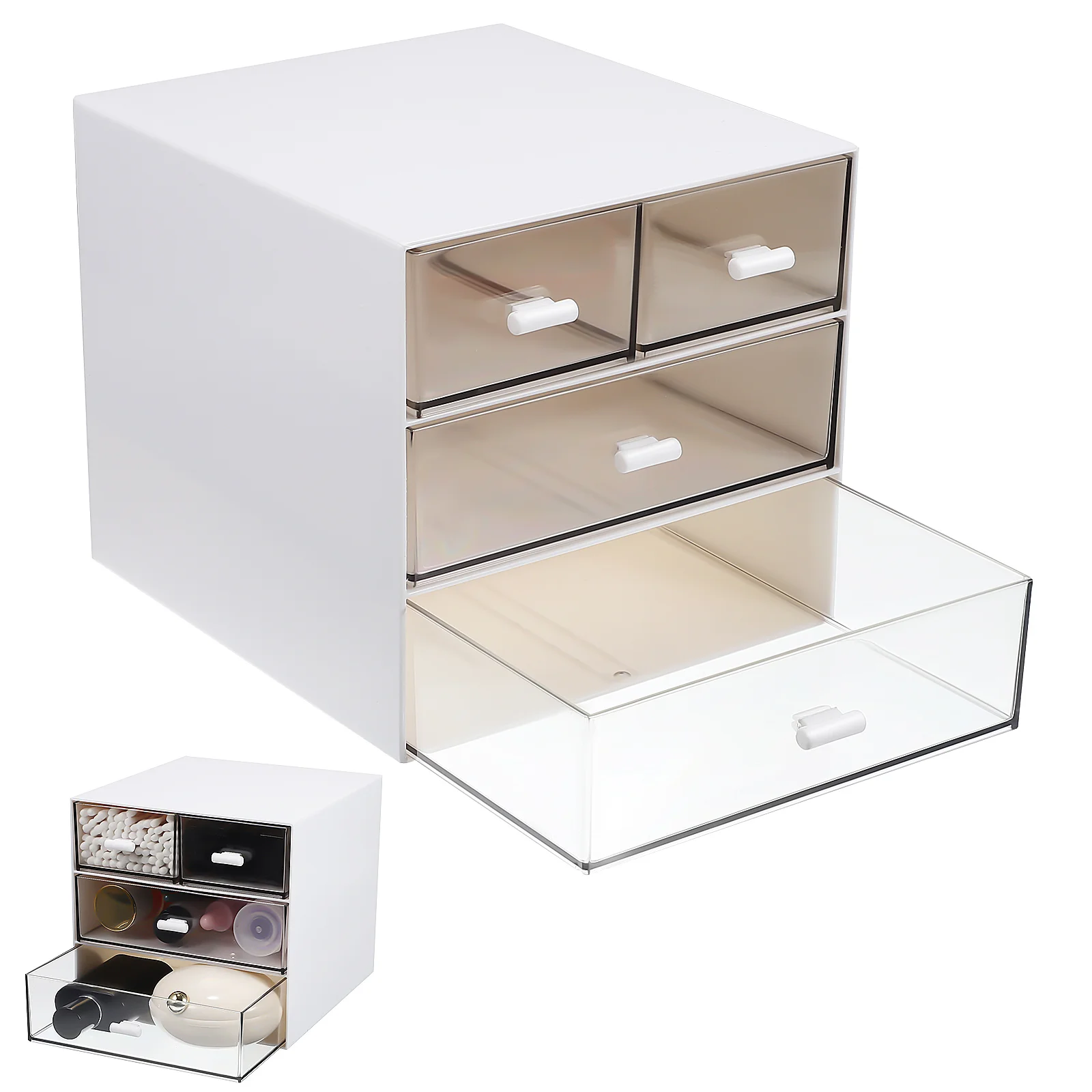 Plastic Drawer Storage Organizer Make up Office and Supplies Makeup Box
